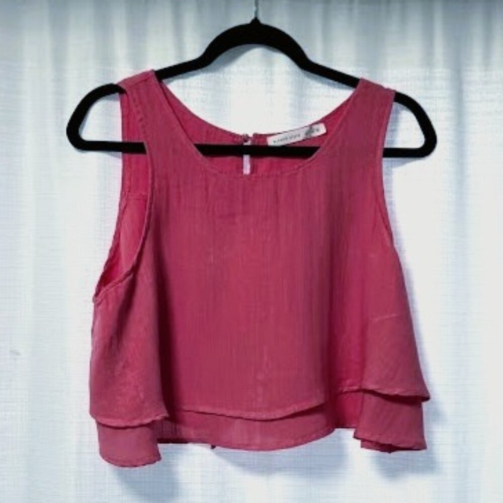 Altar’d State Pink Crop Tank – Tie Back & Flowy Fit